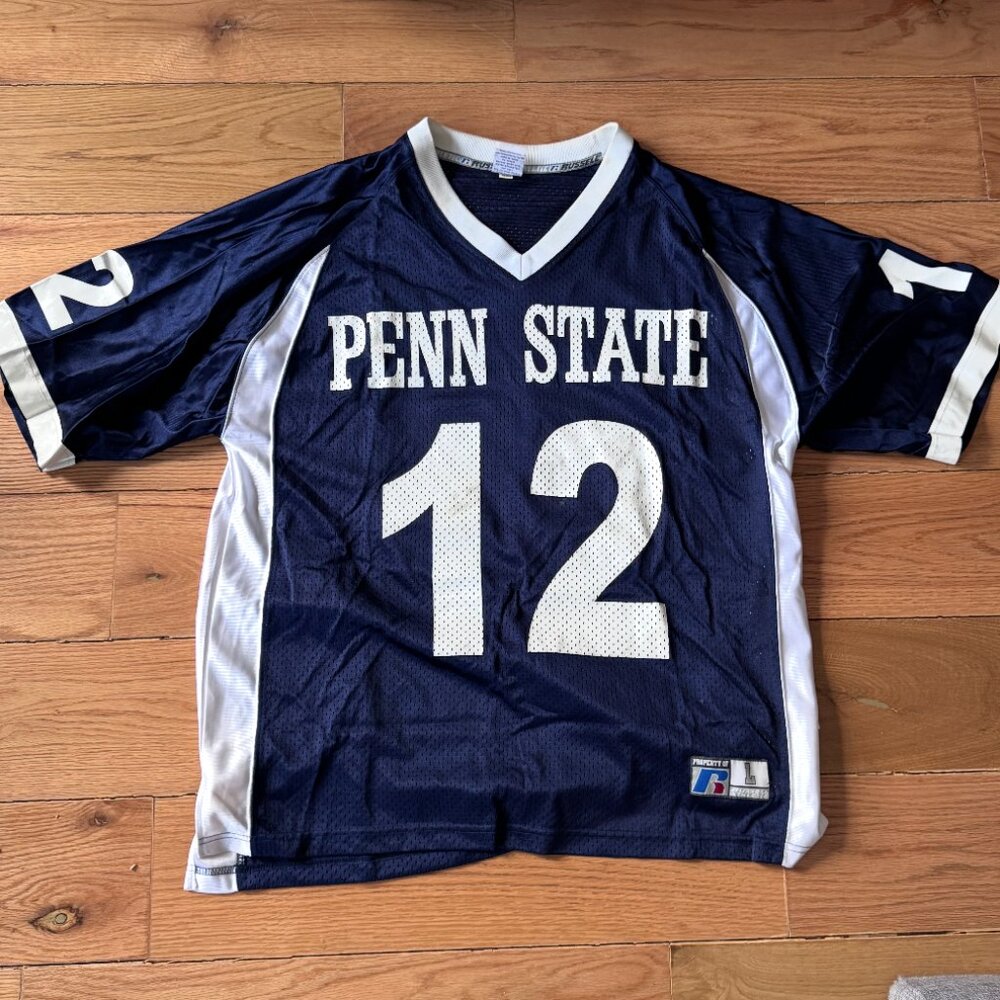 Vintage Men's Russell PENN STATE Nittany Lions #12 NCAA Team Jersey - Size Large